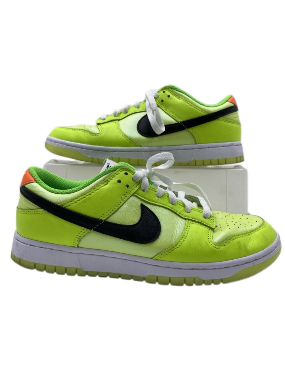 Nike Dunk Low FJ4610-702 Men's Sneakers Size 9.5 Neon Yellow Volt Black